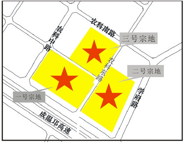 成都温江区公平街道合江社区3宗商住地3.11亿拍下