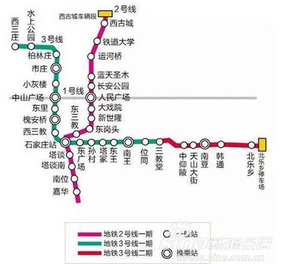 石家庄地铁1-6号线完整线路详解(附组图)
