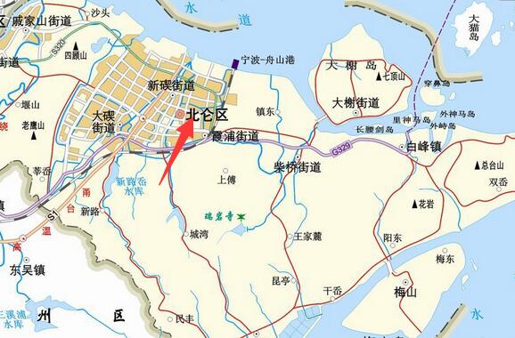北仑区隶属于浙江省宁波市,以其境内的深水港―北仑港而得名,位于