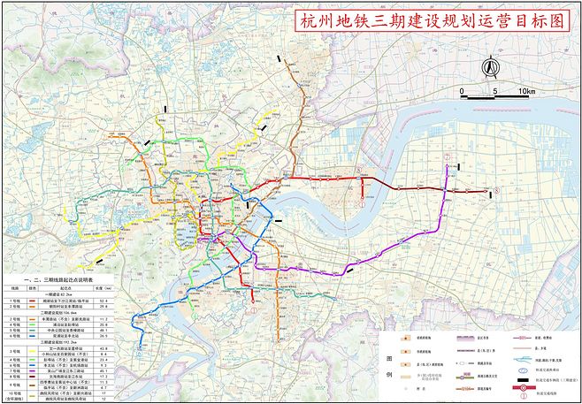 杭州地铁12345678910号线线路大盘点附地铁开通时间表