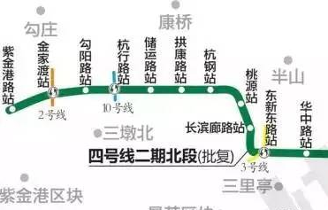 杭州地铁4号线联庄站开通4号线二期预计在2021年年底前建成附详细站点