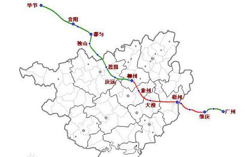 5 2016年7月,梧州市官方媒体报道称,柳广铁路正在开展路线走向