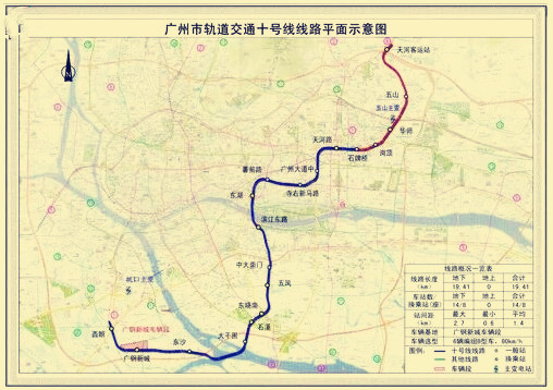 资讯报告 城市规划 广州地铁10号线进展:预计2018年底开工,.