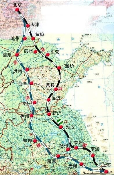 最新京沪高铁二线时速350公里途经12地快看经过你家吗