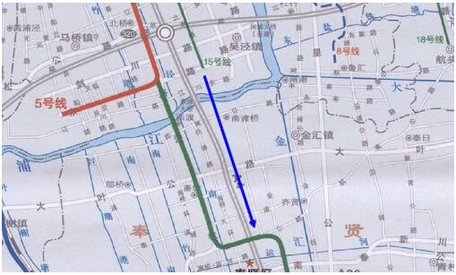 上海奉贤区官方发布消息上海地铁15号线的南延伸已经在审批