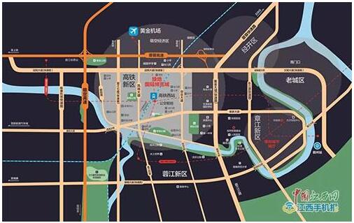 最新新黄金机场赣州西站动态曝光高铁新区建设再进一步附规划图