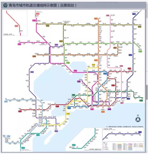 2019青岛地铁官方计划这条新线要开建还有3条大动脉即将撞线附线路图