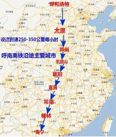 宁洛高铁连接南京市与洛阳市,过江苏省,安徽省