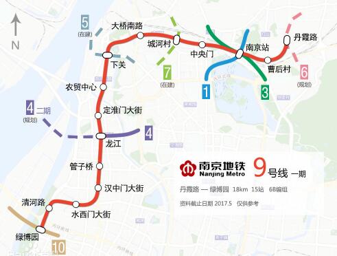 南京地铁9号线最新消息一期工程通过环评批复7月开工附通车时间线路图