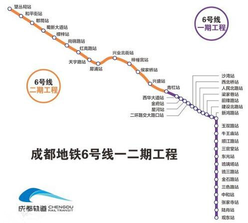 成都地铁6号线最新消息!预计2020年建成通车,经过你家吗?