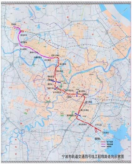 最新宁波地铁4号线预计2020年通车设站25座经过你家吗