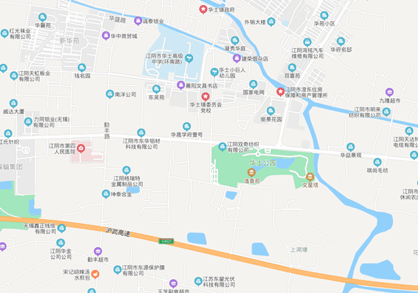 这宗地块位于江阴市华士镇东华路北,太清河西侧地块,出让面积57947㎡