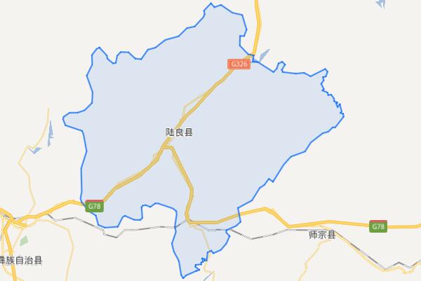 陆良县地图 乡镇图片