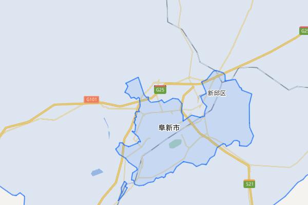 阜蒙县行政区地图图片