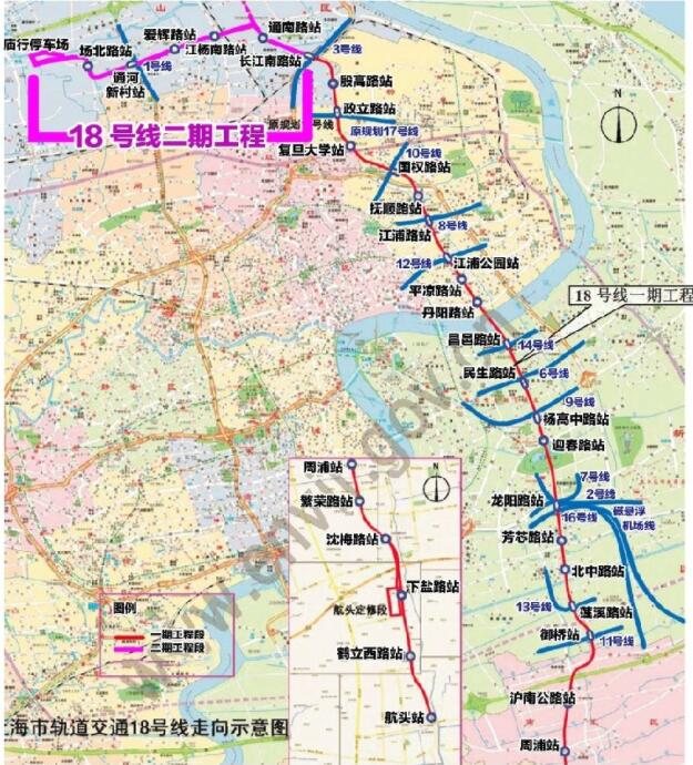 上海地铁18号线什么时候开通 附线路图 站点 土流网招拍挂手机版