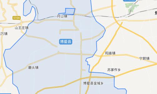 博爱县乡镇地图图片