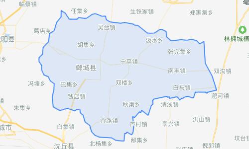 周口市郸城县乡镇地图图片