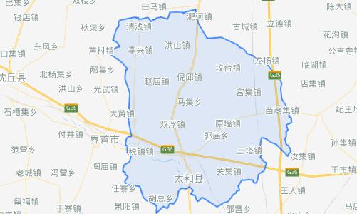 太和县城地图全图高清图片