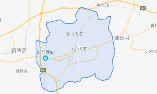 山西侯马市高清地图图片