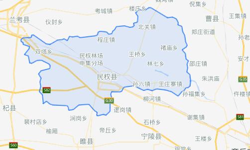 民权县地图县城图片