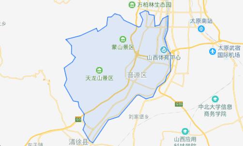 晋源区晋祠镇地图图片