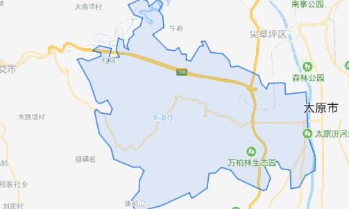 万柏林区街道地图图片