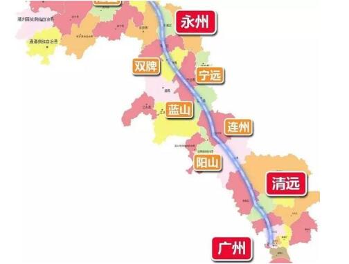 广州到湖南高铁即将开建全程7个站点这个地方受益最大附线路图