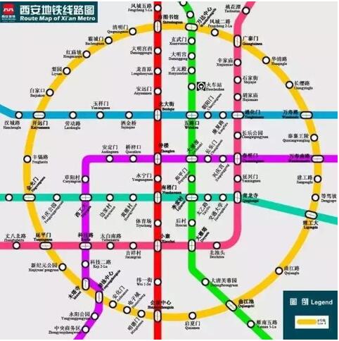 西安未来所有地铁线路图片