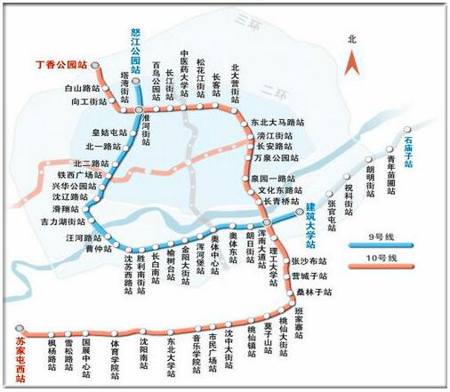 沈阳10号线地图图片