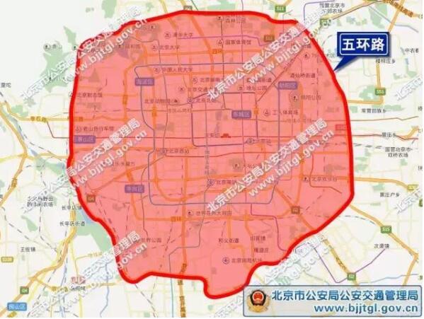 北京五环路出口分布图图片