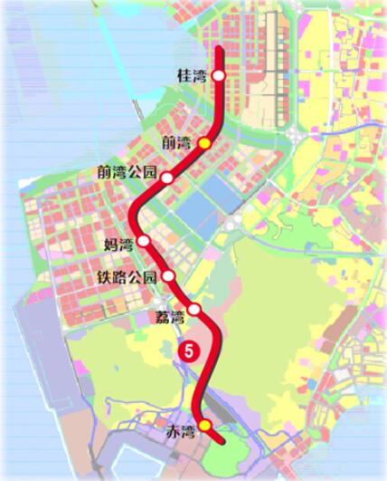 深圳地铁5号线二期线路图jpg
