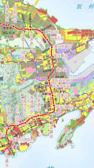 青岛地铁6号线线路图站点示意图jpg