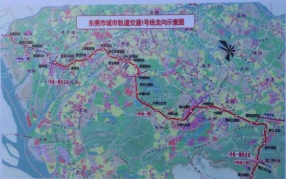 东莞地铁1号线最新消息预计2024年建成通车站点及线路图一览